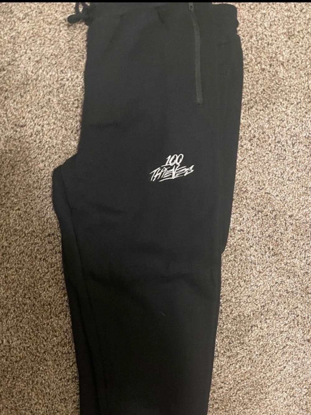 NWT RARE 100 Thieves Foundations Black Joggers